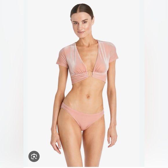 Brand new! Robin Piccone Roxy Velour Bikini Bottoms. Size medium - Picture 1 of 3